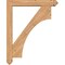 Ekena Millwork Westlake Arts and Crafts Smooth Bracket w/ Offset Brace, Western Red Cedar, 5 1/2"W x 32"D x 40"H BKT0604X32X40WTL03SWR - alternate 4